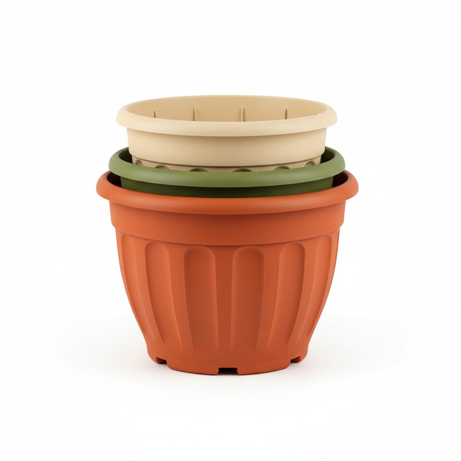 Plastic Flower Pots (Set 3)