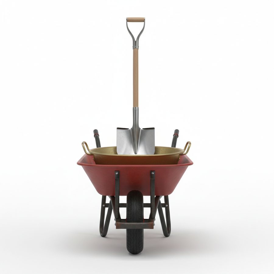 Shovel + Head Pan + Wheelbarrow