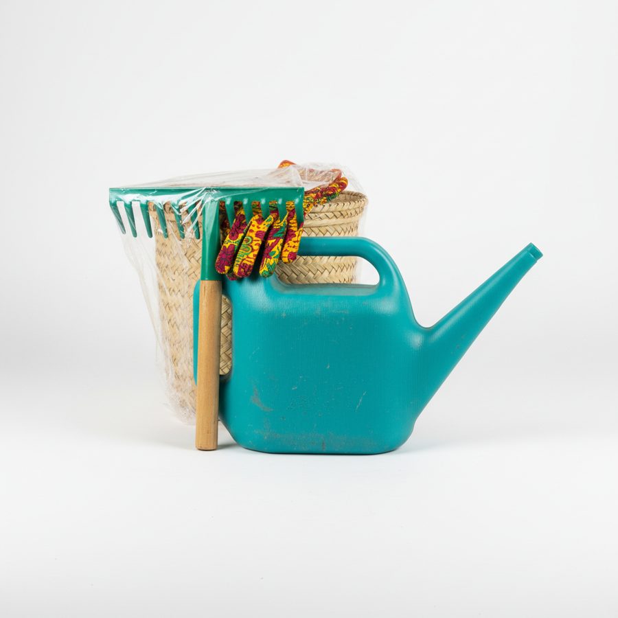 Rake + Watering Can + Gloves